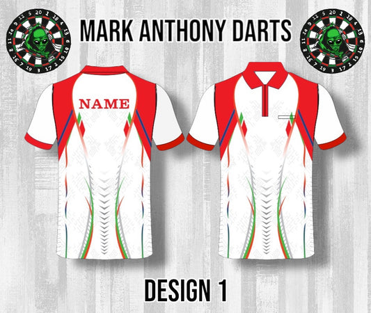 Custom Dart Shirts - Adult & Kids (Designs 1-25)