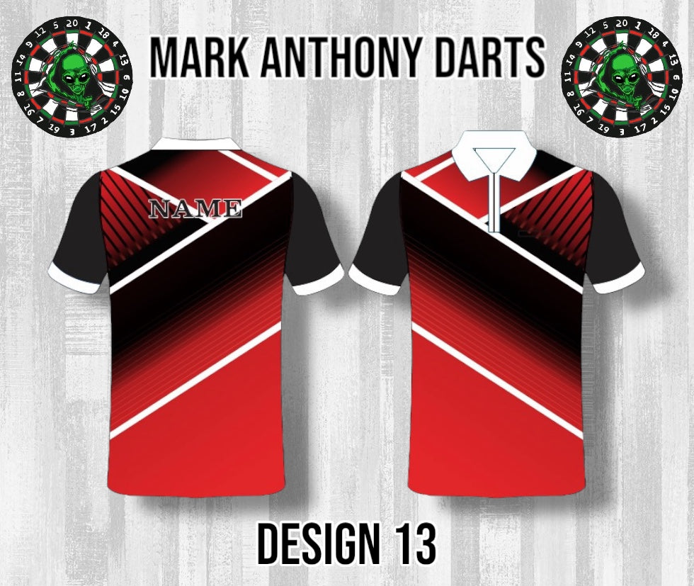 Custom Dart Shirts - Adult & Kids (Designs 1-25)