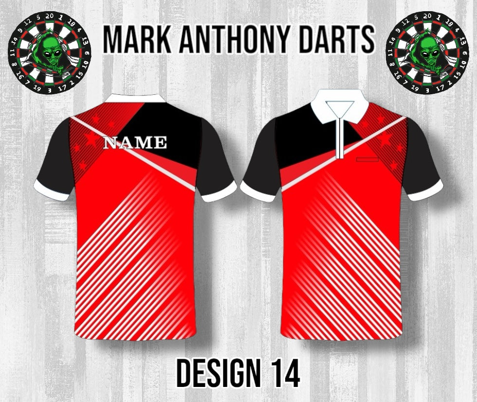 Custom Dart Shirts - Adult & Kids (Designs 1-25)