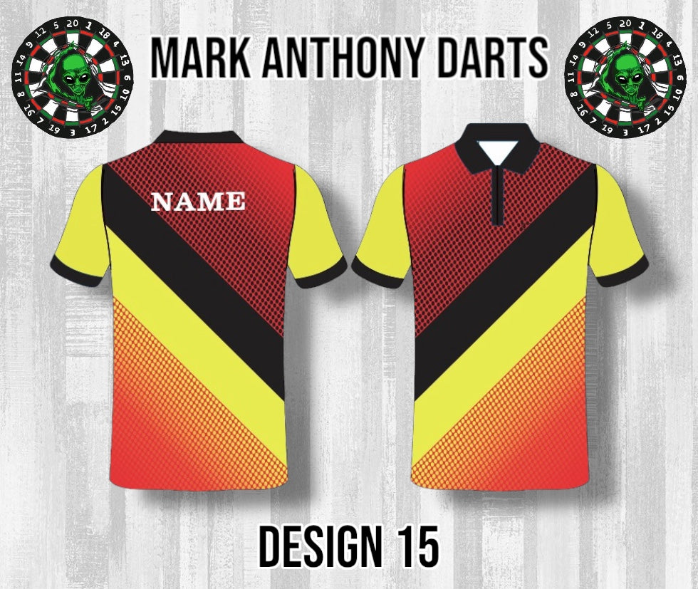 Custom Dart Shirts - Adult & Kids (Designs 1-25)