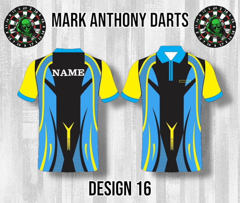Custom Dart Shirts - Adult & Kids (Designs 1-25)
