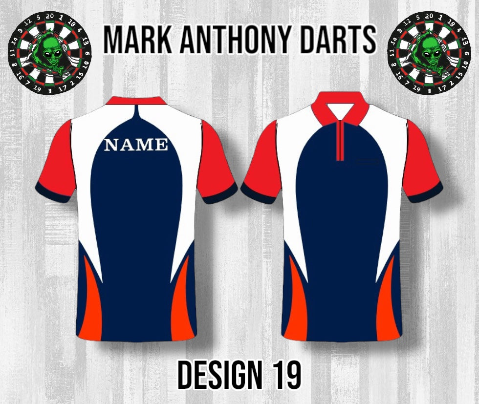 Custom Dart Shirts - Adult & Kids (Designs 1-25)