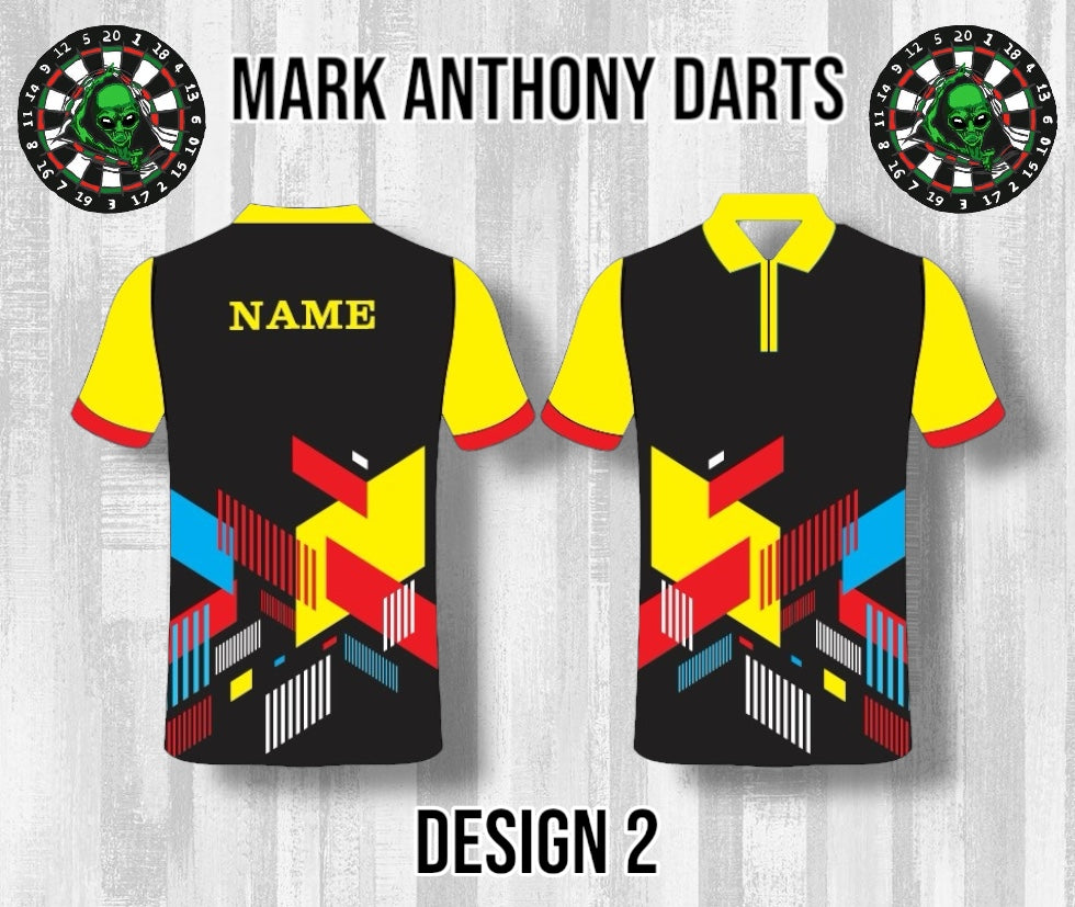 Custom Dart Shirts - Adult & Kids (Designs 1-25)