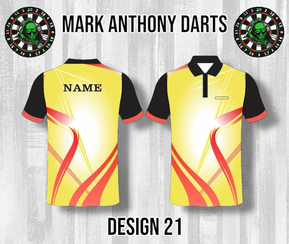 Custom Dart Shirts - Adult & Kids (Designs 1-25)