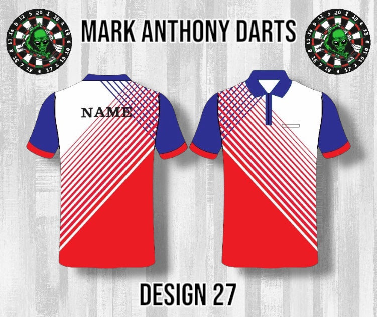 Custom Dart Shirts - Adult & Kids (Designs 26-50)