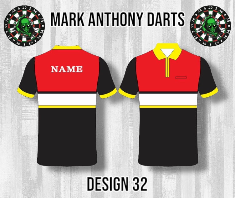 Custom Dart Shirts - Adult & Kids (Designs 26-50)