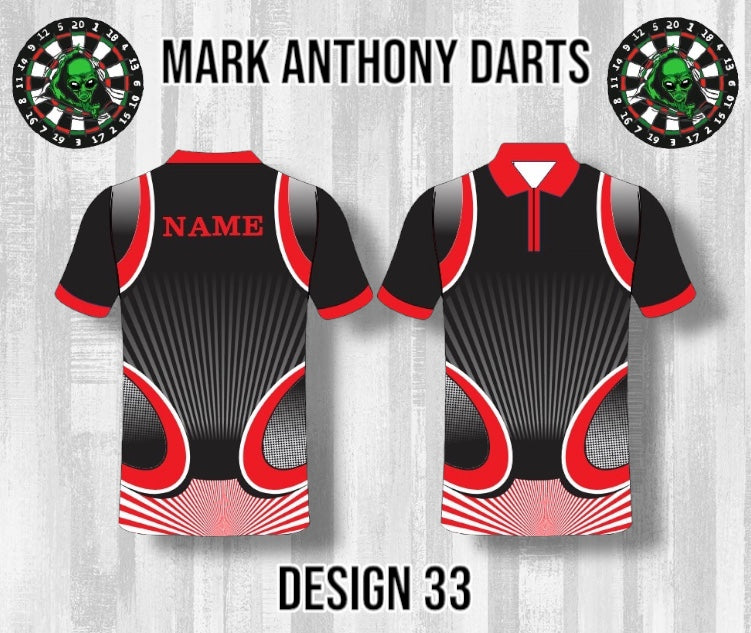 Custom Dart Shirts - Adult & Kids (Designs 26-50)