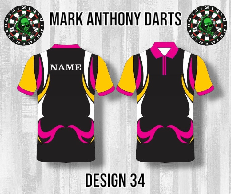 Custom Dart Shirts - Adult & Kids (Designs 26-50)