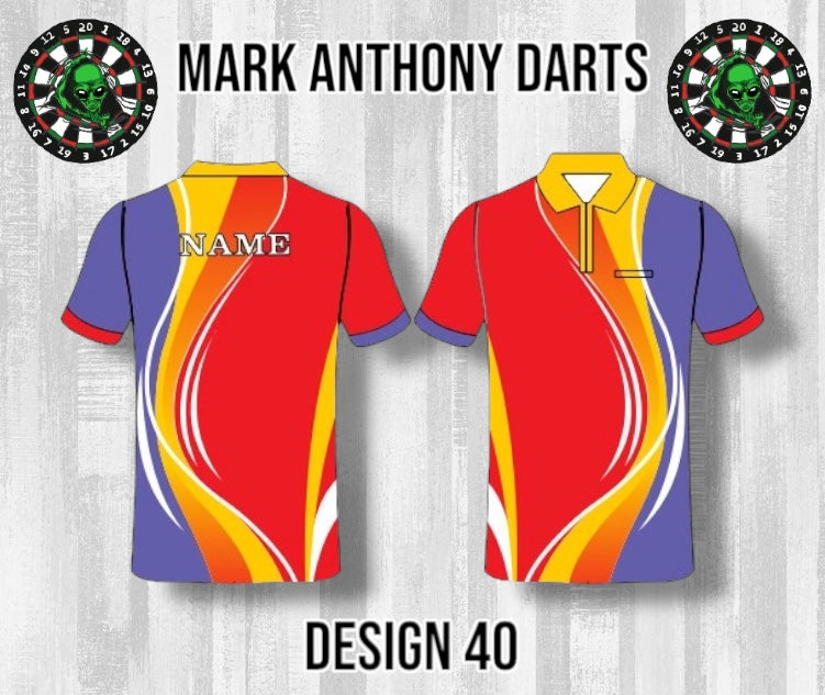 Custom Dart Shirts - Adult & Kids (Designs 26-50)