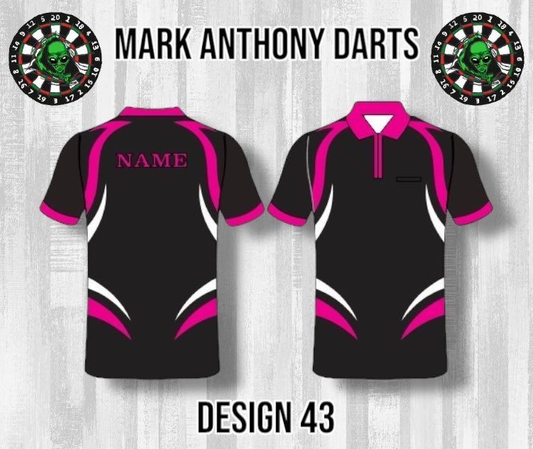 Custom Dart Shirts - Adult & Kids (Designs 26-50)