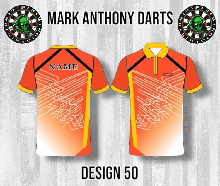 Custom Dart Shirts - Adult & Kids (Designs 26-50)