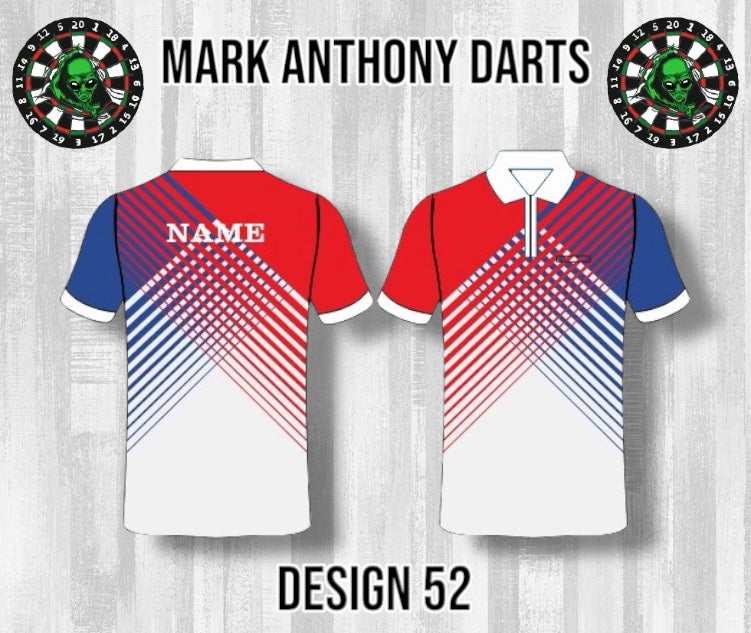 Custom Dart Shirts - Adult & Kids (Designs 51-75)