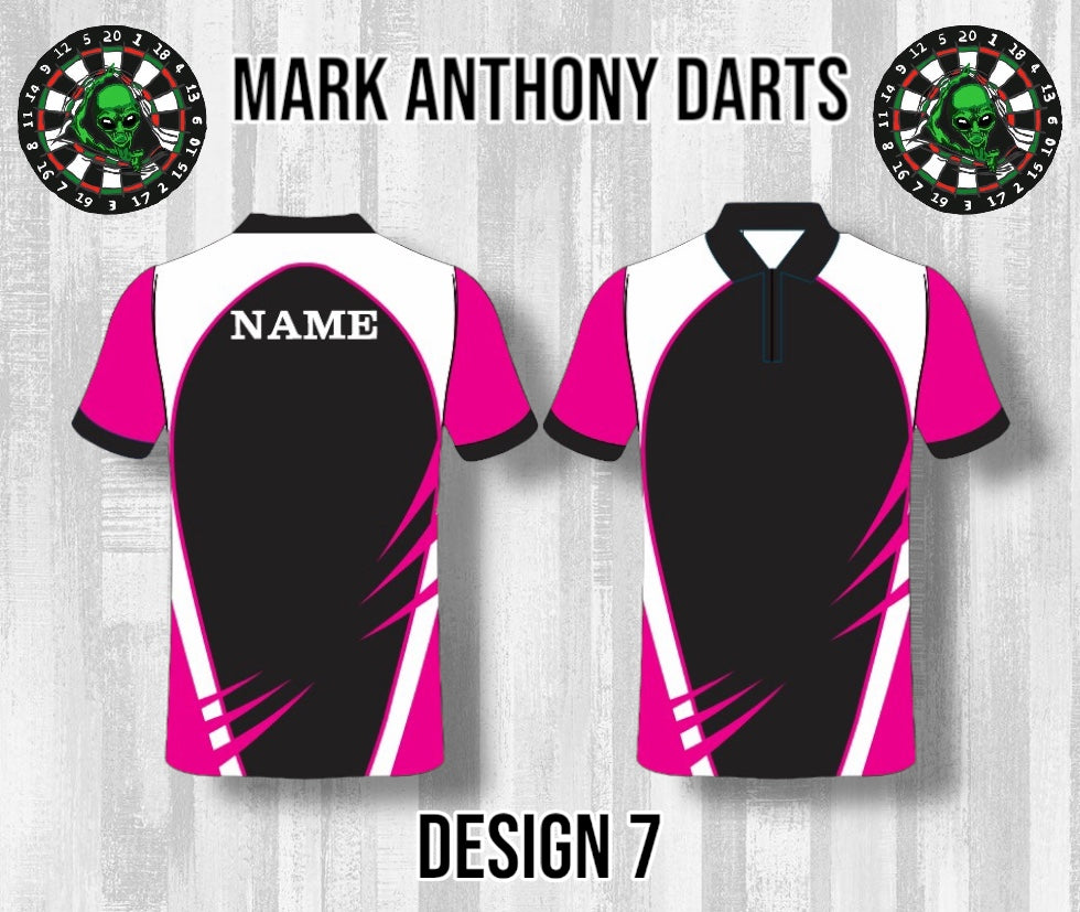Custom Dart Shirts - Adult & Kids (Designs 1-25)