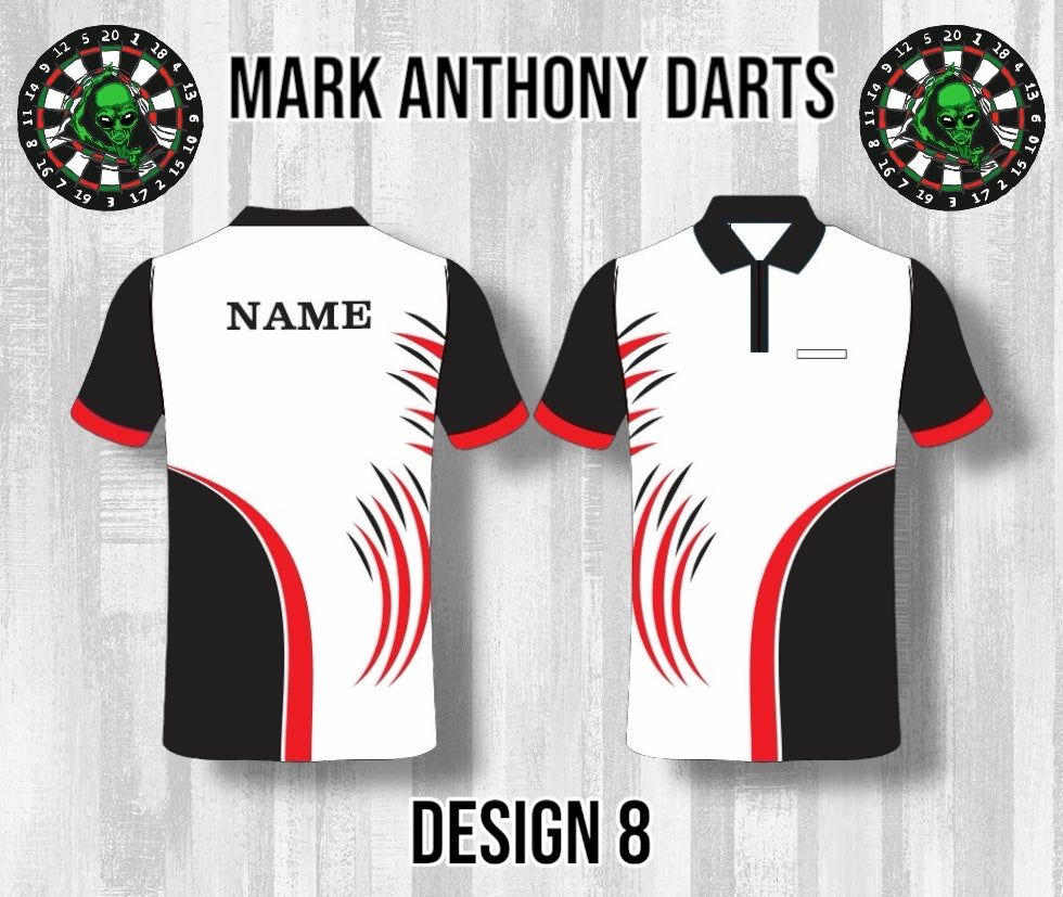 Custom Dart Shirts - Adult & Kids (Designs 1-25)